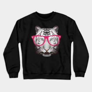 Tiger face hipster wild animals Crewneck Sweatshirt